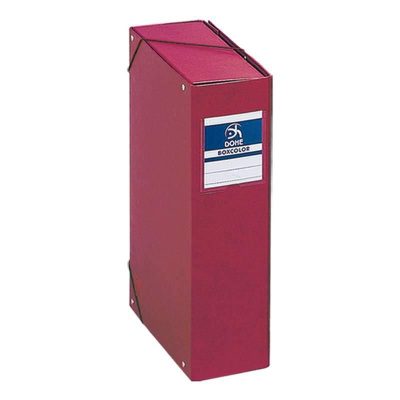 CARPETA PROYECTOS DOHE CARTON FORRADO 9CM ROJO