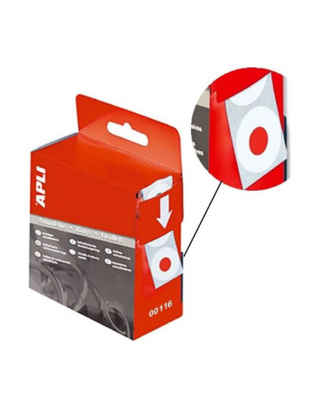 ARANDELAS ADHESIVAS APLI 13MM CAJA 200UDS