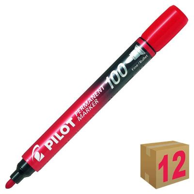 ROTULADOR PERMANENTE PILOT CONICO SCA-100 RO C/12