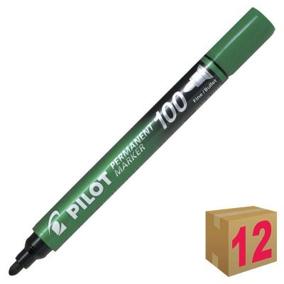 ROTULADOR PERMANENTE PILOT CONICO SCA-100 VE C/12