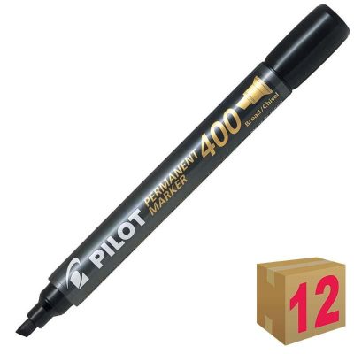 ROTULADOR PERMANENTE PILOT BISEL SCA-400 NE C/12