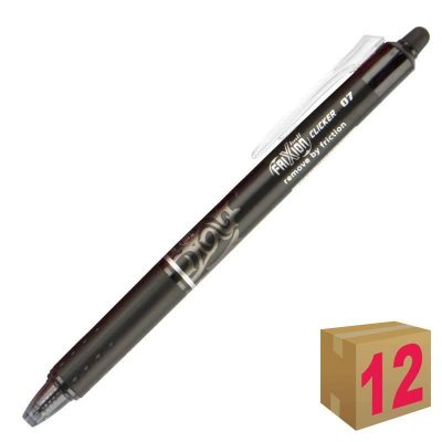 BOLÍGRAFO PILOT FRIXION CLICKER NEGRO C/12