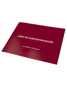LIBRO DE SUBCONTRATACIONES DOHE FOLIO APAISADO