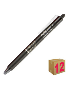 BOLÍGRAFO PILOT FRIXION CLICKER NEGRO C/12