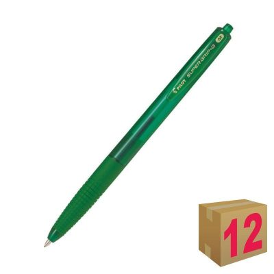 BOLÍGRAFO PILOT SUPER G VERDE C/12