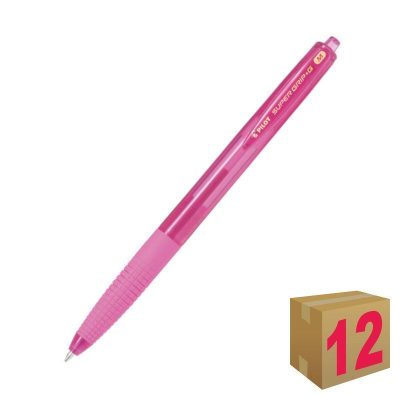 BOLÍGRAFO PILOT SUPER G ROSA C/12