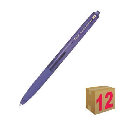 BOLÍGRAFO PILOT SUPER G VIOLETA C/12