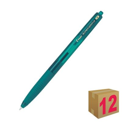 BOLÍGRAFO PILOT SUPER G VERDE PAVO REAL C/12