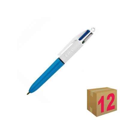 BOLIGRAFO BIC 4 COLORES MINI CAJA 12 UDS