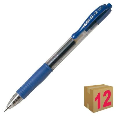 BOLÍGRAFO PILOT G-2 AZUL C/12