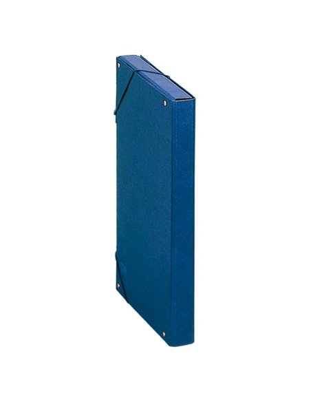 CARPETA PROYECTOS DOHE CARTON FORRADO 3CM AZUL