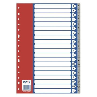 SEPARADOR DOHE FOLIO PP A-Z GRIS 90456