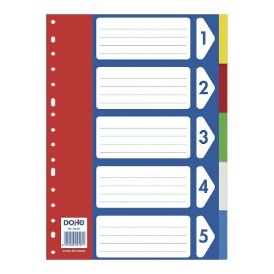 SEPARADOR DOHE FOLIO PP 5 POSICIONES DOHE 90452
