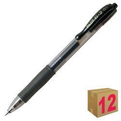 BOLÍGRAFO PILOT G-2 NEGRO C/12