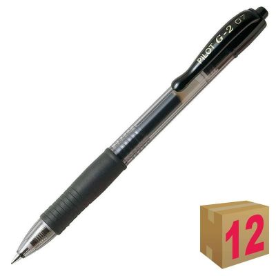 BOLÍGRAFO PILOT G-2 NEGRO C/12