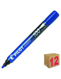ROTULADOR PERMANENTE PILOT CONICO SCA-100 AZ C/12