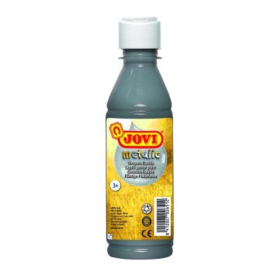 TEMPERA JOVI LIQUIDA 250ML METALIZADA PLATA