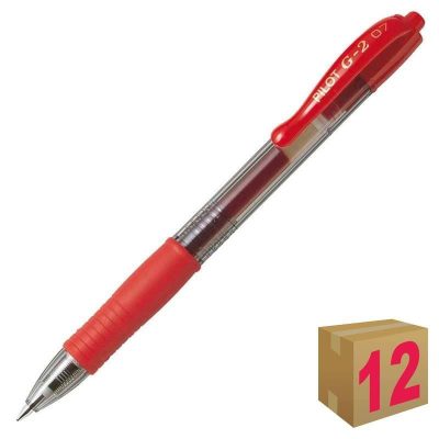 BOLÍGRAFO PILOT G-2 ROJO C/12