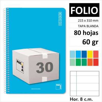 CUAD PACSA BASICT/B F 80H60GR HOR 16419 C/30