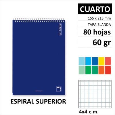 CUAD PACSA BASICT/B 1/4 ESP/SUP 80H60GR C4 16432