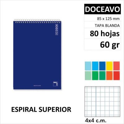 CUAD PACSA BASICT/B 12º ESP/SUP 80H60GR C4 16436
