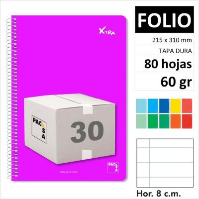 CUAD PACSA XTRA T/D F 80H60GR HOR 16221 C/30
