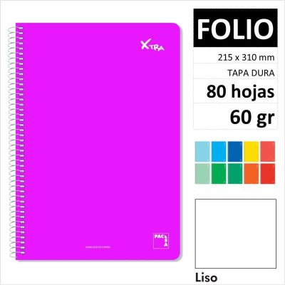 CUAD PACSA XTRA T/D F 80H60GR LISO 16223