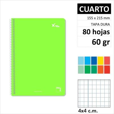 CUAD PACSA XTRA T/D 1/4 80H60GR C4 16733