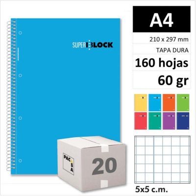 CUAD PACSA SUPERBLOCK T/D A4 160H60GR C5 SUR16441