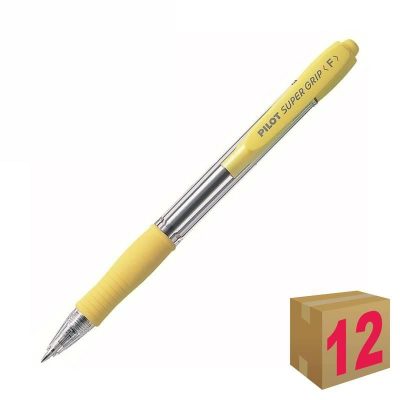 BOLÍGRAFO PILOT SUPER GRIP AMARILLO/AZUL C/12