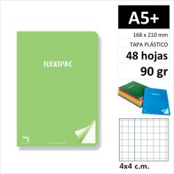 LIBRETA PACSA FLEXIPAC PP A5  48H90GR C4 20046
