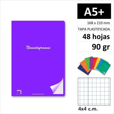LIBRETA PACSA NOVENTAGRAMOS A5  48H90GR C4 20090
