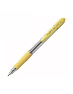 BOLÍGRAFO PILOT SUPER GRIP AMARILLO/AZUL