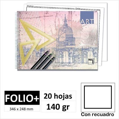 BLOC DIBUJO PACSA ART FOLIO C/ MARGEN 18848