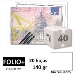 BLOC DIBUJO PACSA ART FOLIO S/ MARGEN 18849 C/40