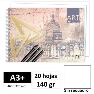 BLOCK DIBUJO PACSA ART 20H A3 140GR 18843