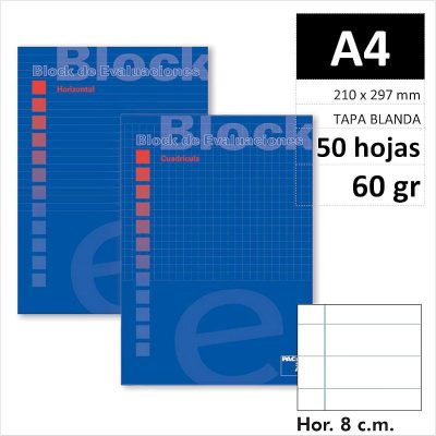 BLOC EXAMEN PACSA A4 50H60GR HOR 18755