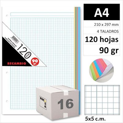 RECAMBIO PACSA A4 120H90GR 4 TAL C5 SURT 21180 C/1