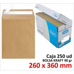 BOLSA DE PAPEL SAM KRAFT 260X360 TIRA C/250