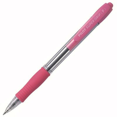 BOLÍGRAFO PILOT SUPER GRIP ROSA/AZUL