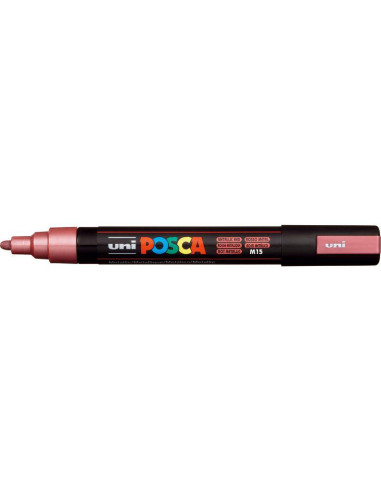 ROTULADOR POSCA PC-5M ROJO METÁLICO