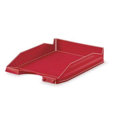 BANDEJA FAIBO 350X250X65 PLÁSTICO OPACO ROJO