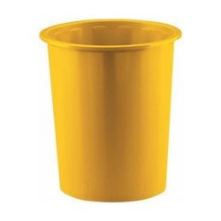 PAPELERA FAIBO 310X280 14L PLÁSTICO OPACO AMARILLO