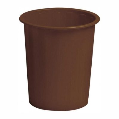 PAPELERA FAIBO 310X280 14L PLÁSTICO OPACO MARRÓN