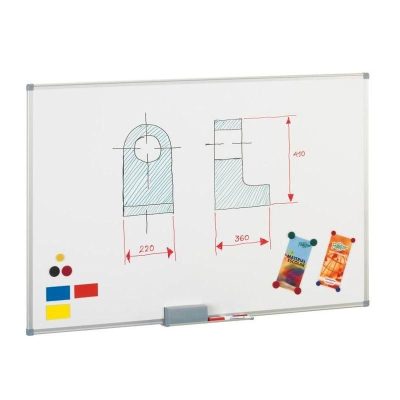 PIZARRA BLANCA FAIBO METALICA 60X90 cm
