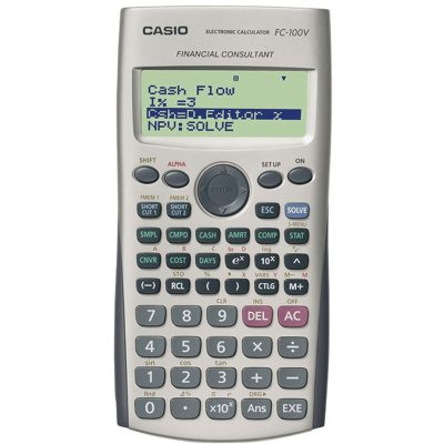 CALCULADORA CASIO FINANCIERA FC-100V EN BLISTER