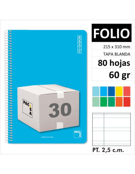 CUAD PACSA BASICT/B F 80H60GR P2 5 16440 C/30