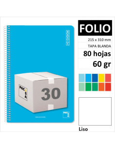 CUAD PACSA BASICT/B F 80H60GR LISO 16422 C/30