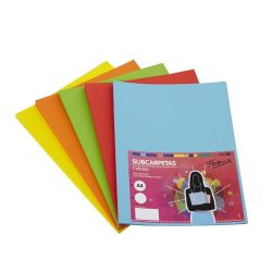 SUBCARPETA FABRISA A4  180G SURTIDO INTENSO 15UD