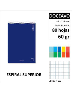 CUAD PACSA BASICT/B 12º ESP/SUP 80H60GR C4 16436